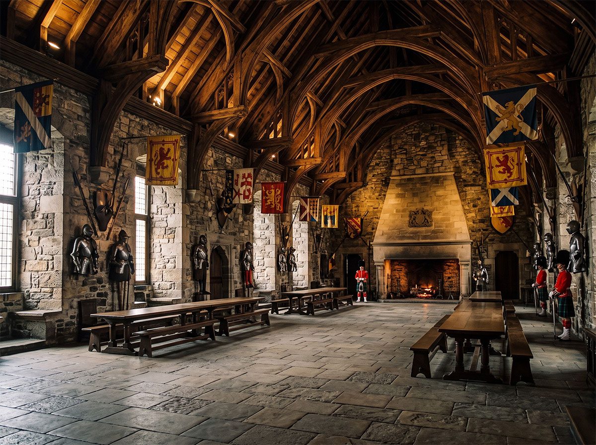 Visitors at Edinburgh Castle